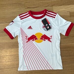 Adidas Kids White and Red Jersey
